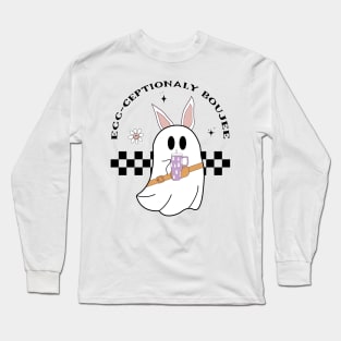 Tumbler Easter, Egg Ceptionally Boujee Ghost Bunny Belt Bag Long Sleeve T-Shirt